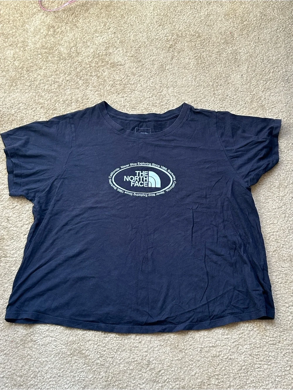 The North Face Women’s 2X Black Graphic Logo T-Shirt Short Sleeve Tee - Picture 1 of 4
